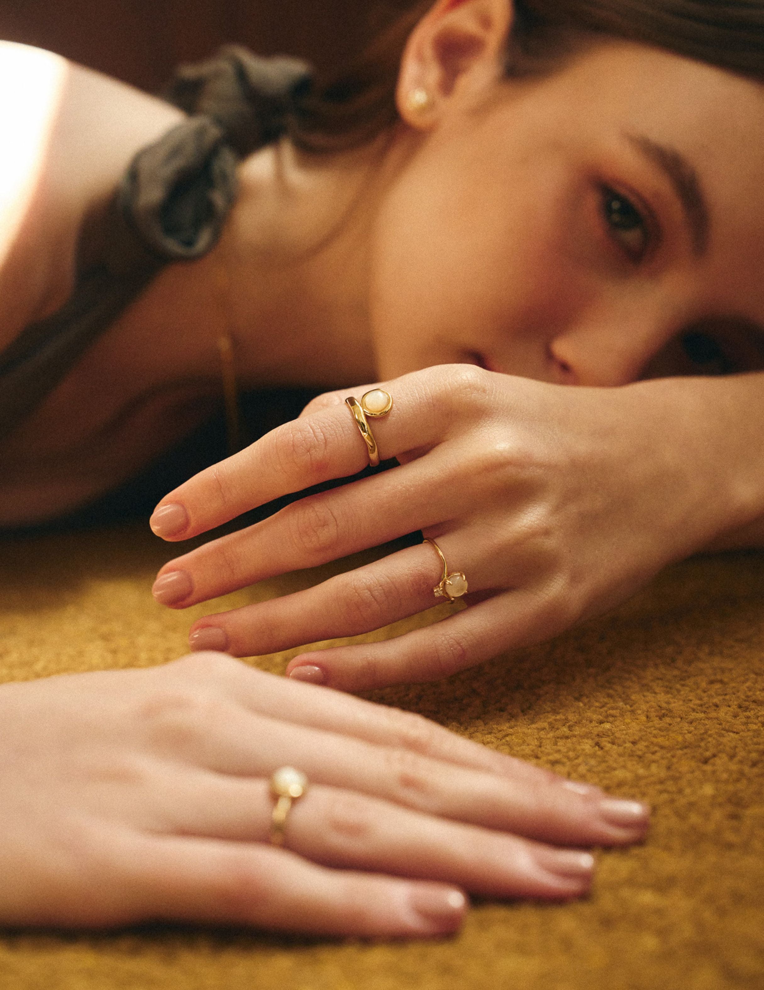 Orbit Pearl Ring