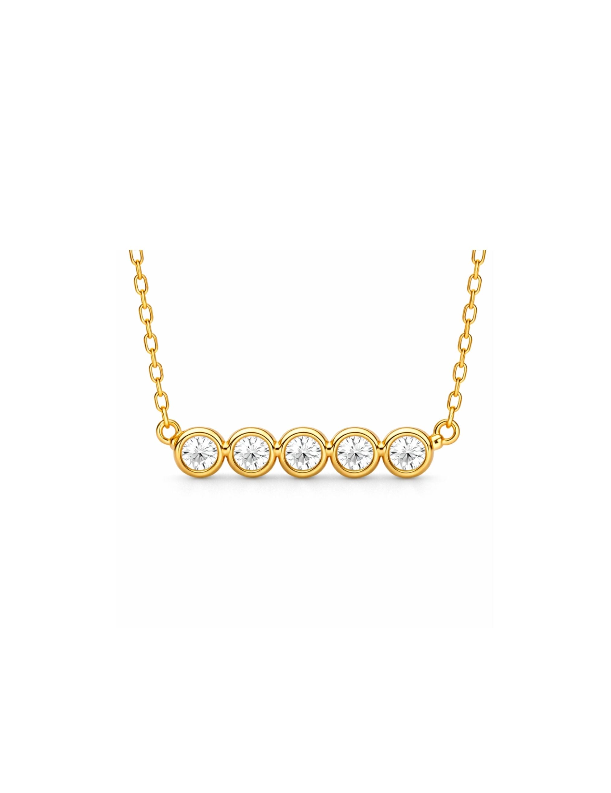 Diamond Bar Necklace|排鑽項鍊