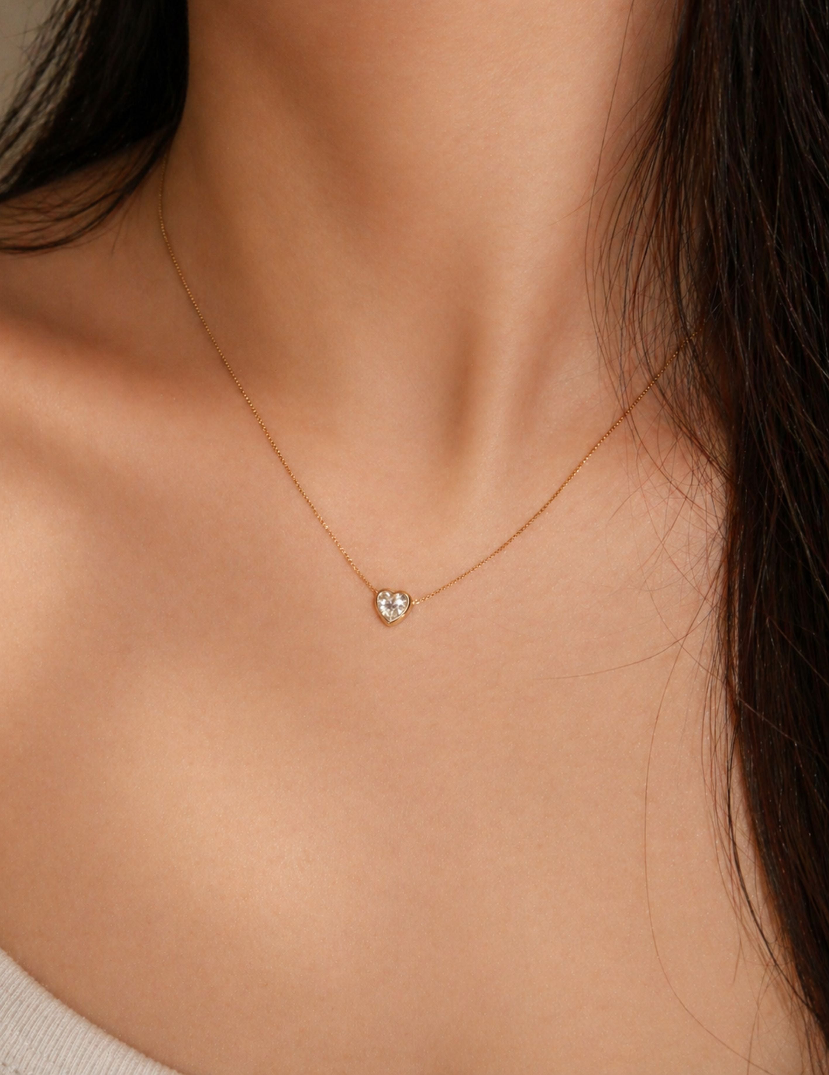 Petite Glow Heart Necklace
