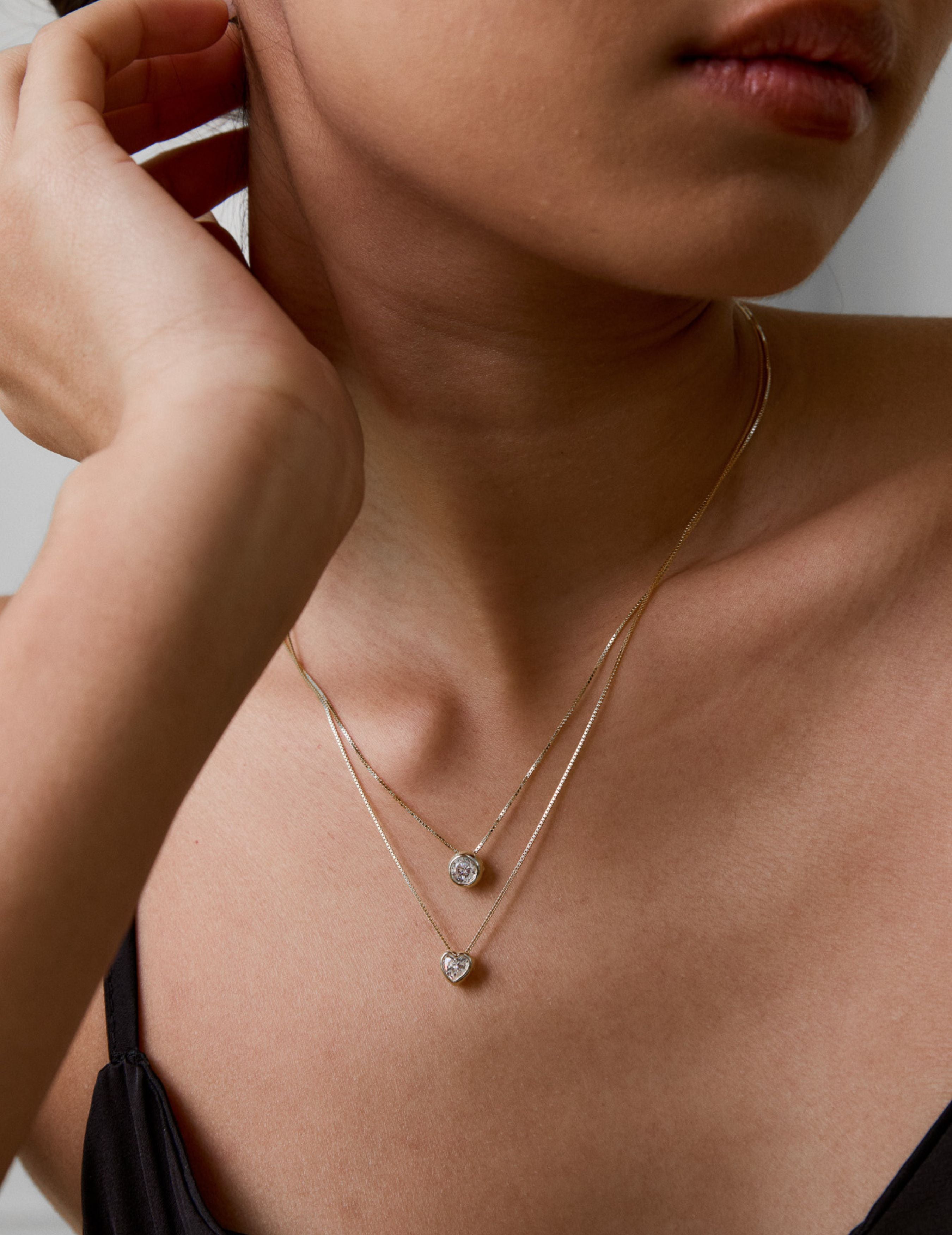 Petite Glow Heart Necklace