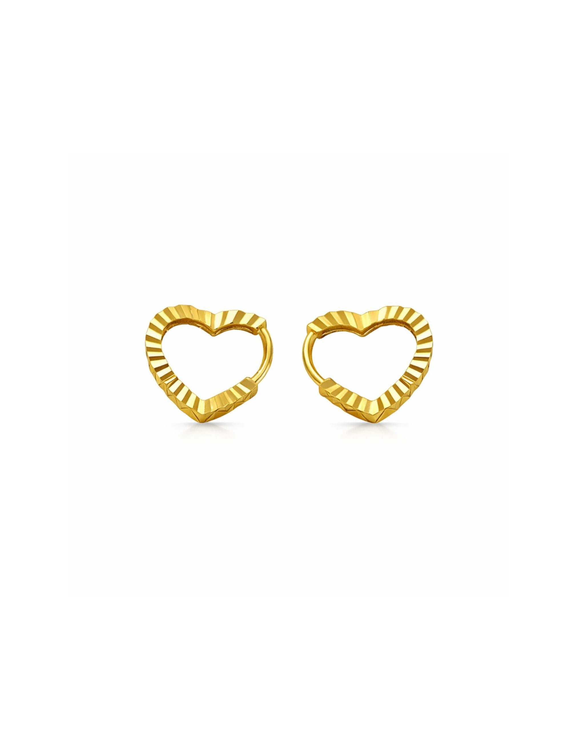 Geo Heart Hoops|Geo 耳環