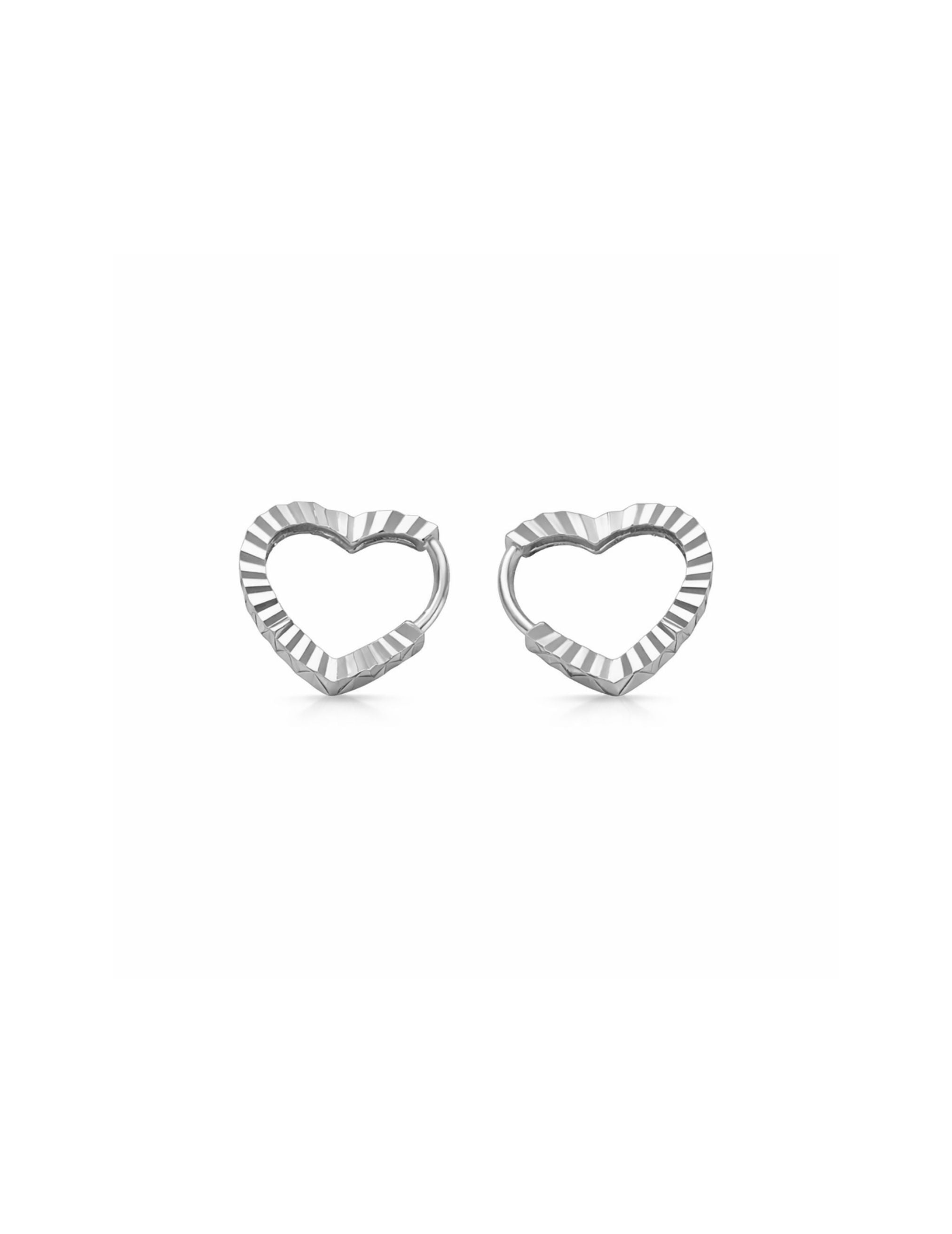 Geo Heart Hoops|Geo 耳環