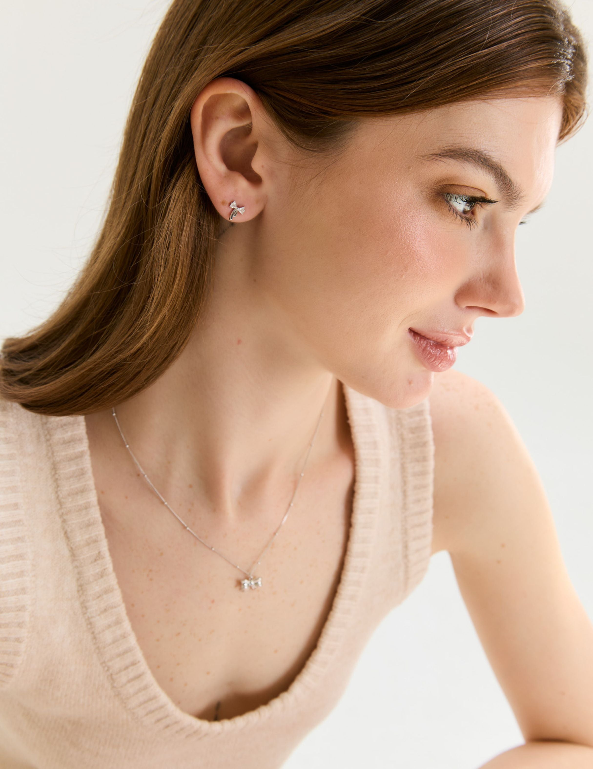Ribbon Diamond Earring|蝴蝶結鑽石耳環