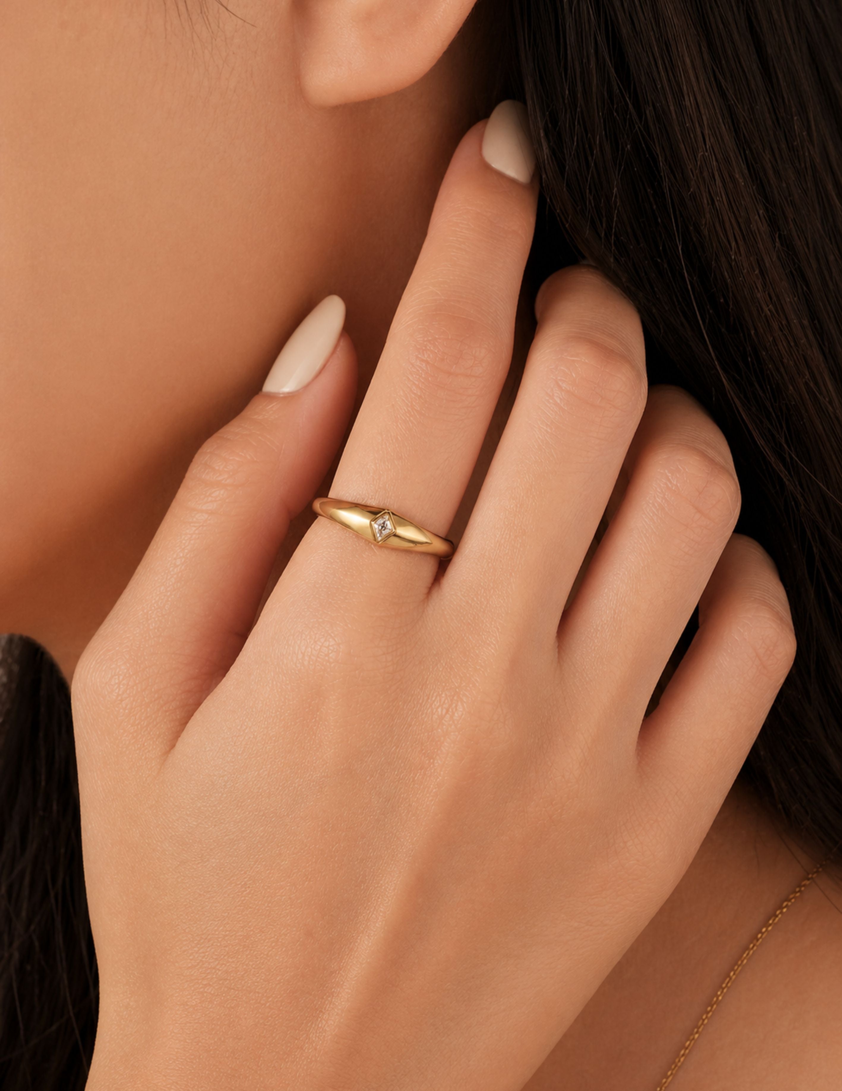 Petite Glow Dome Ring