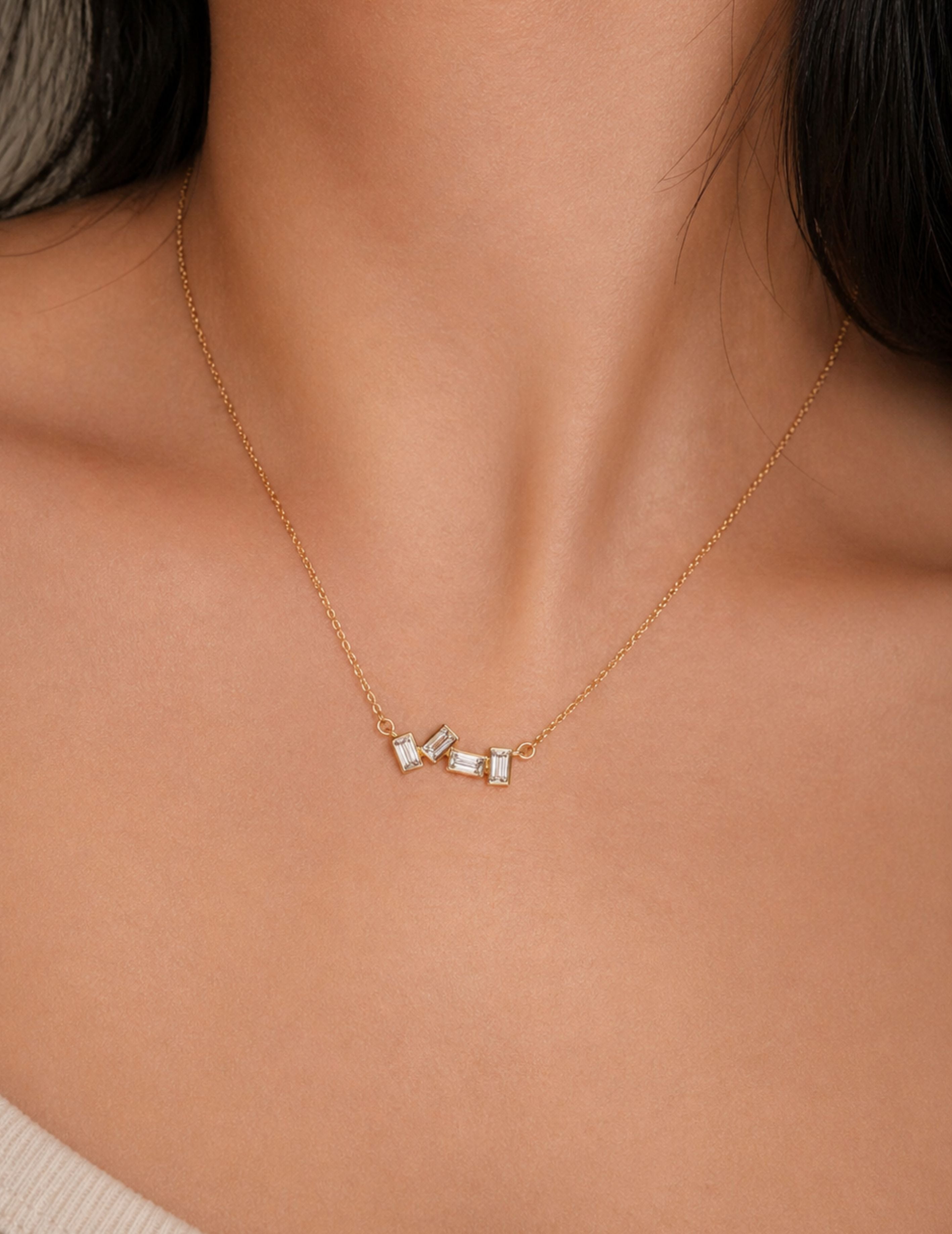 Petite Baguette Necklace