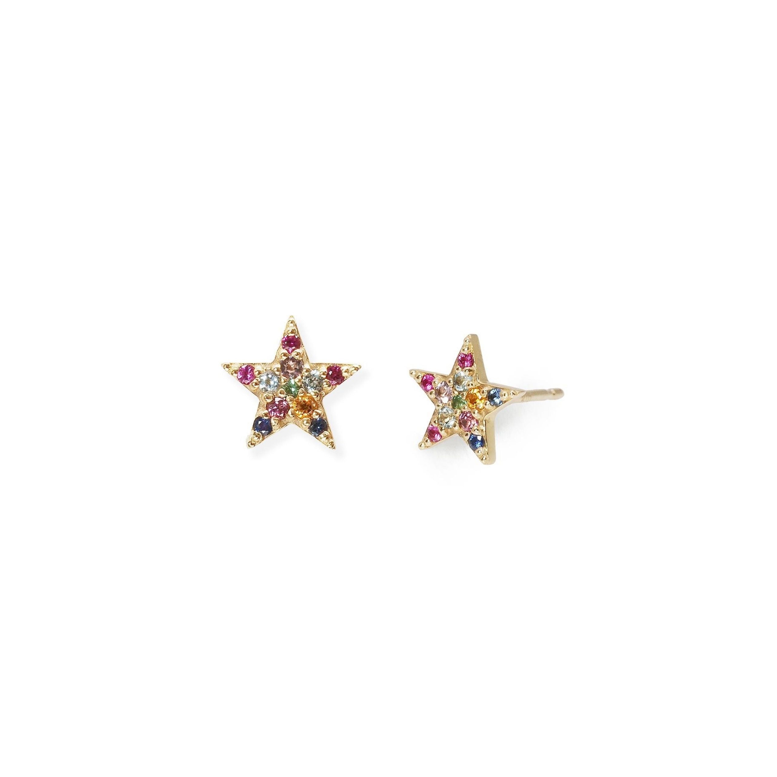 Rainbow Star Earring