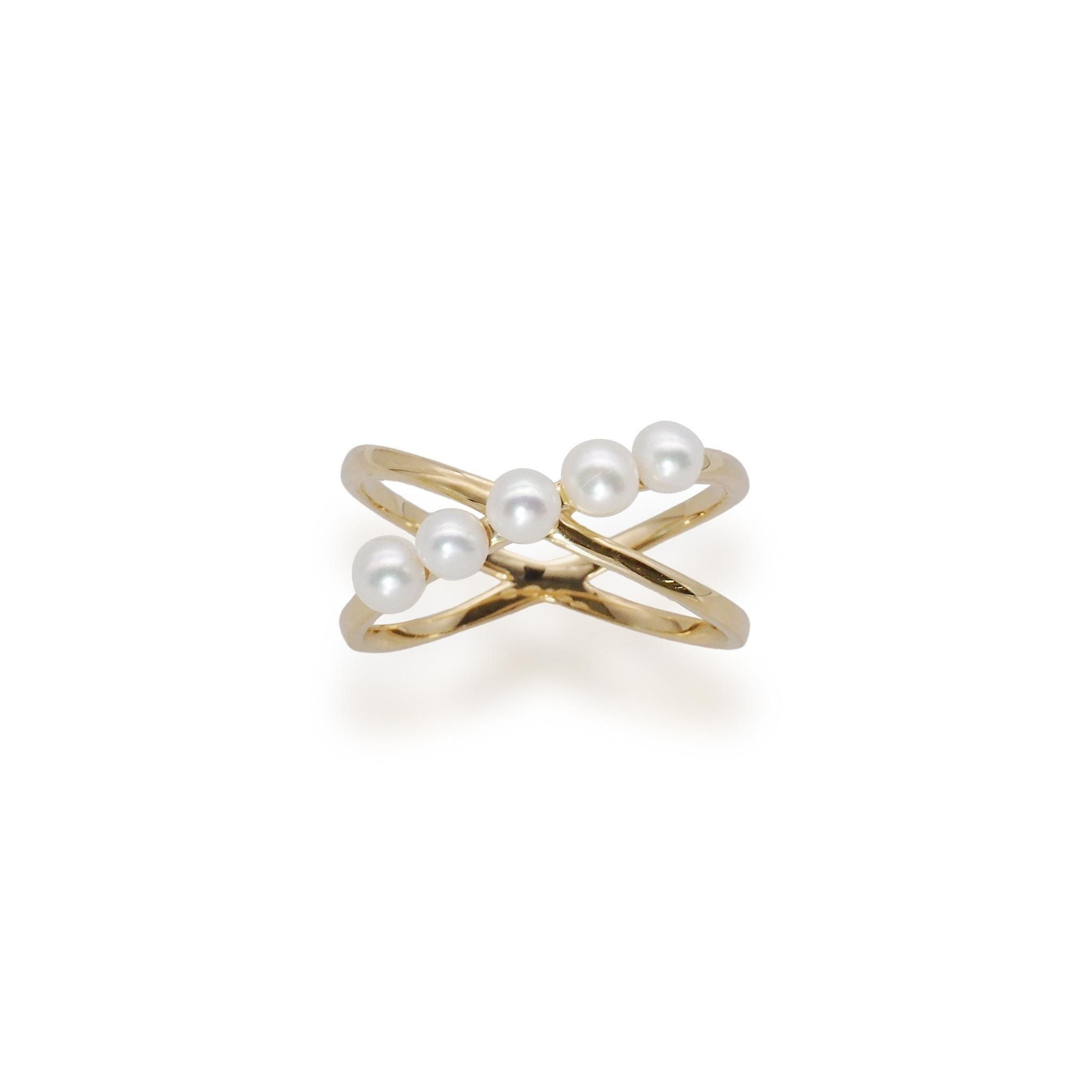 Pearl Cross Ring