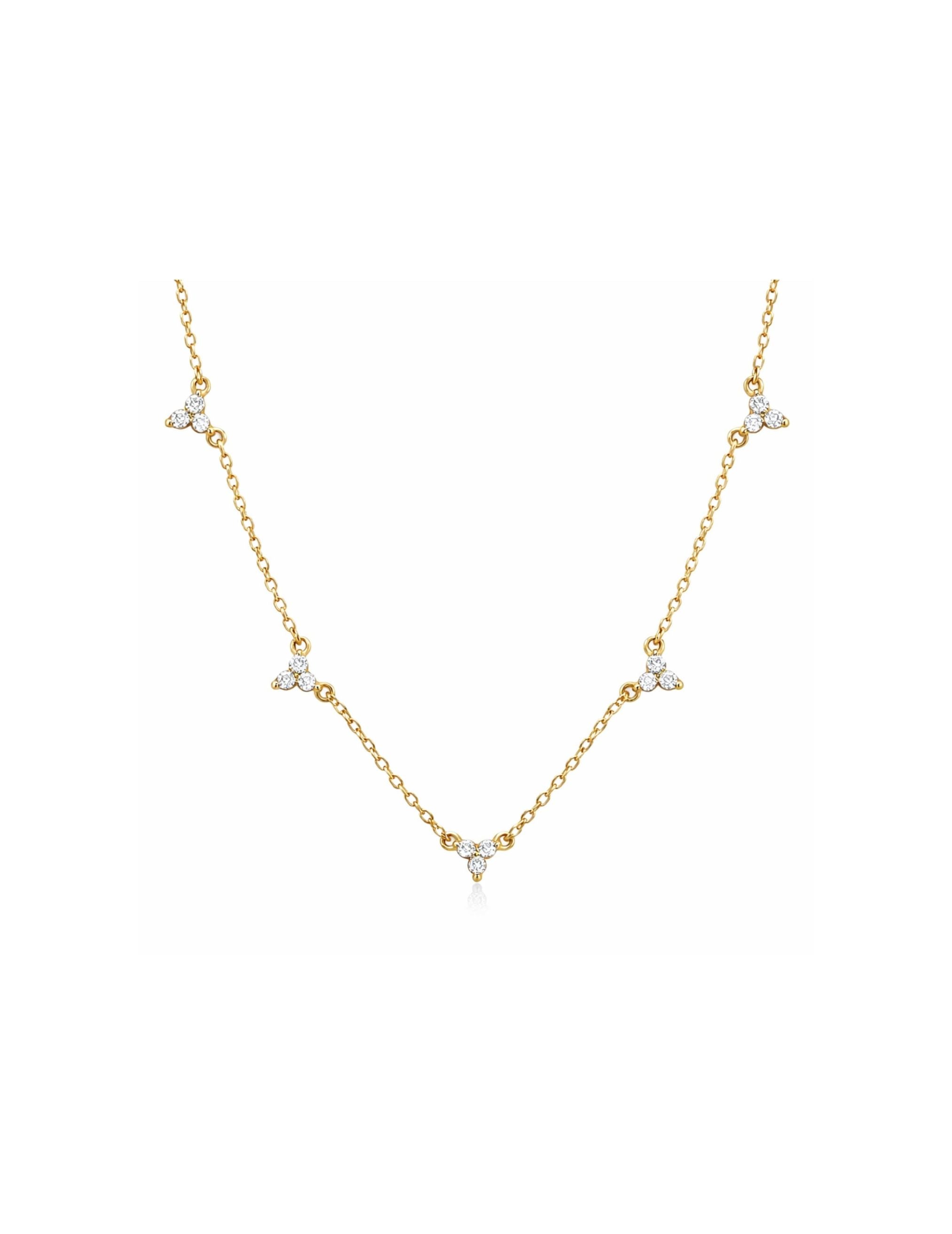 Mini Trinity Necklace｜迷你三鑽項鍊