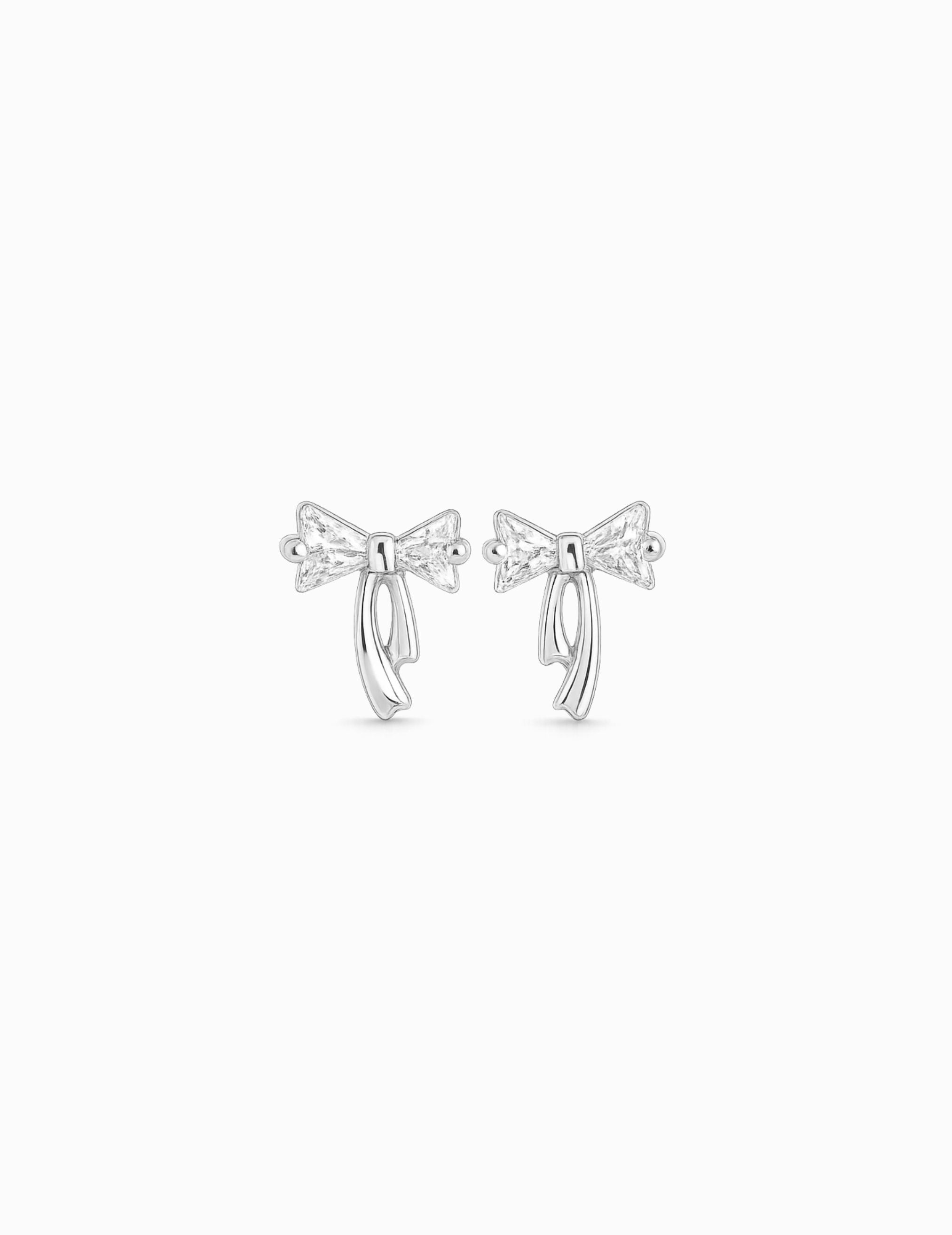 Ribbon Diamond Earring｜蝴蝶結鑽石耳環
