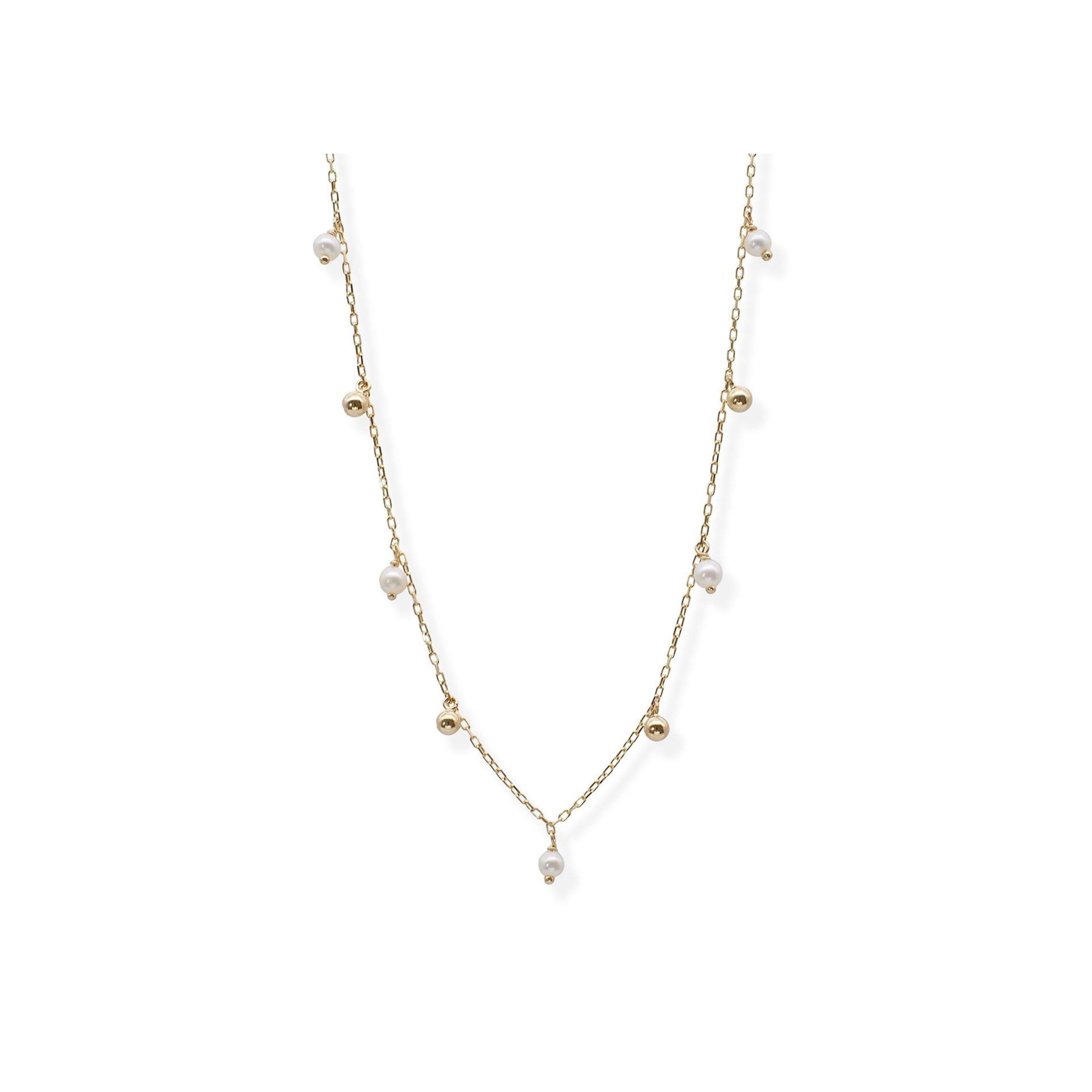 Pearl Bead Drop Necklace