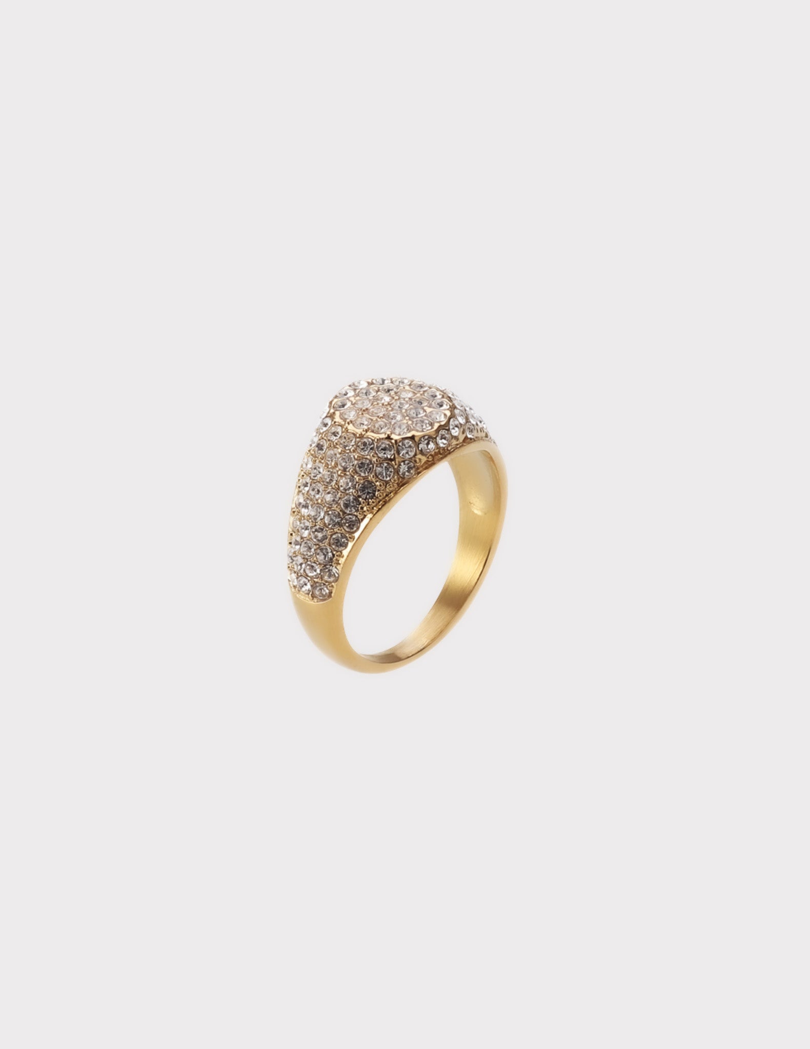 Pinky Signet Ring ｜滿鑽尾戒