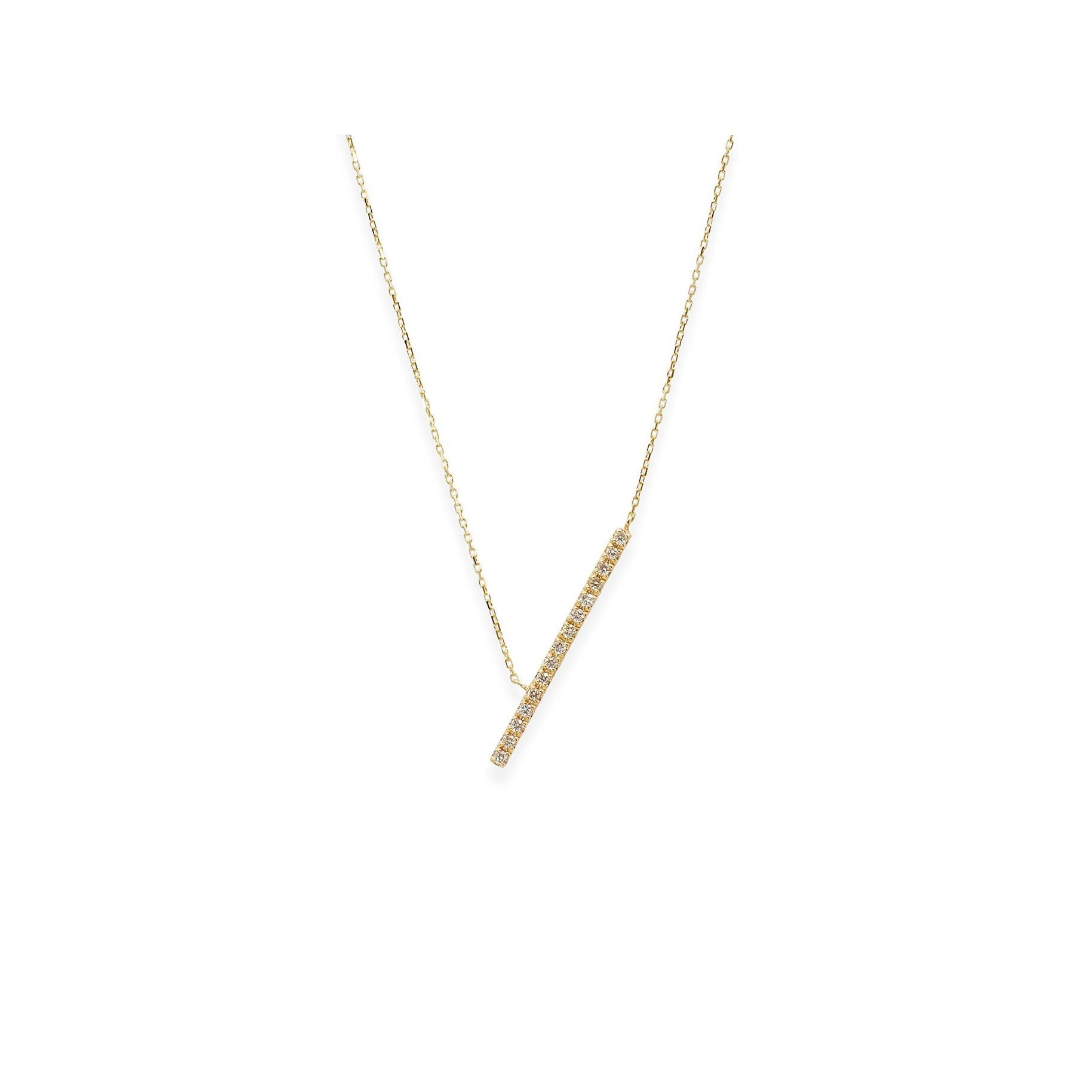 Sleek Diamond Necklace (S)