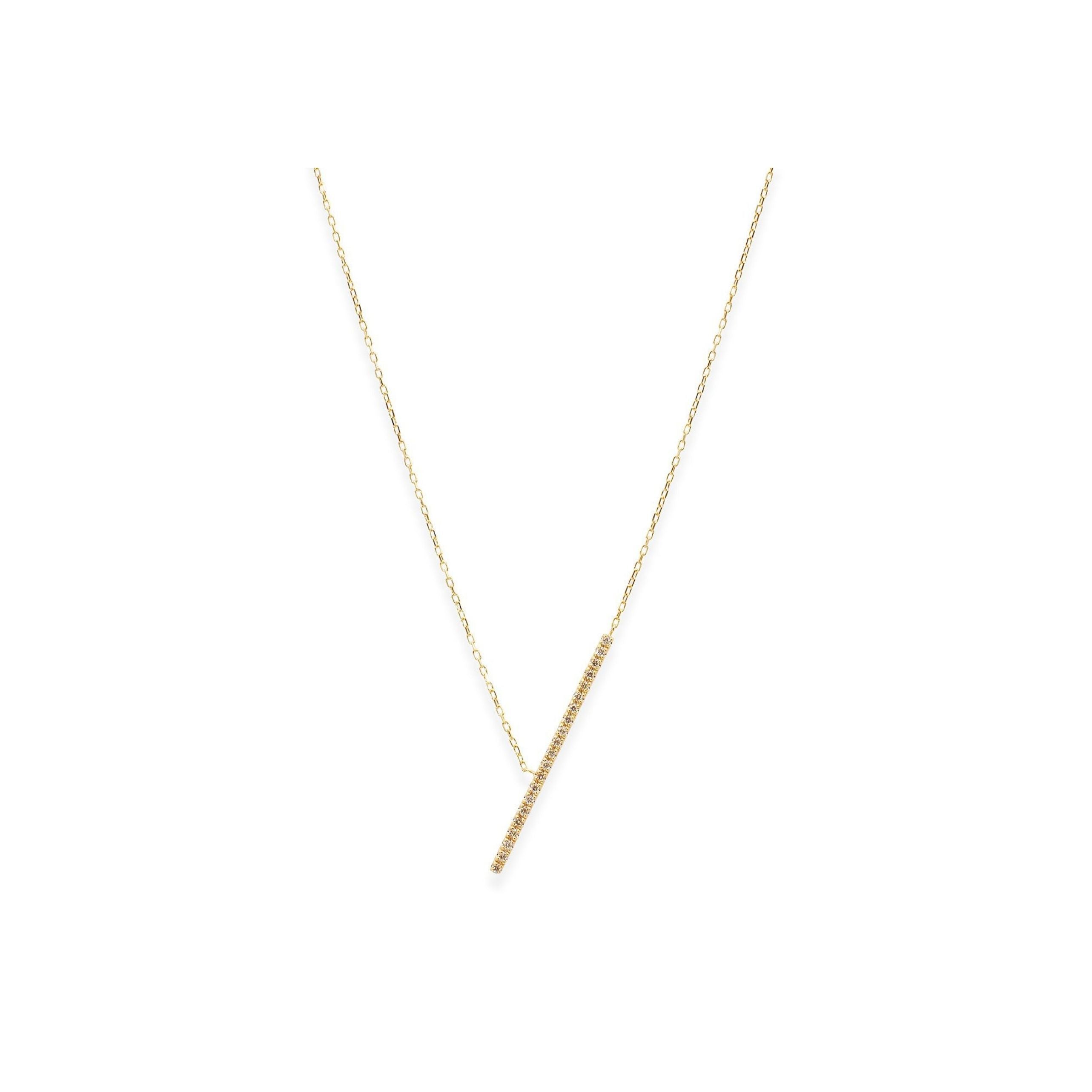 Sleek Diamond Necklace (M)