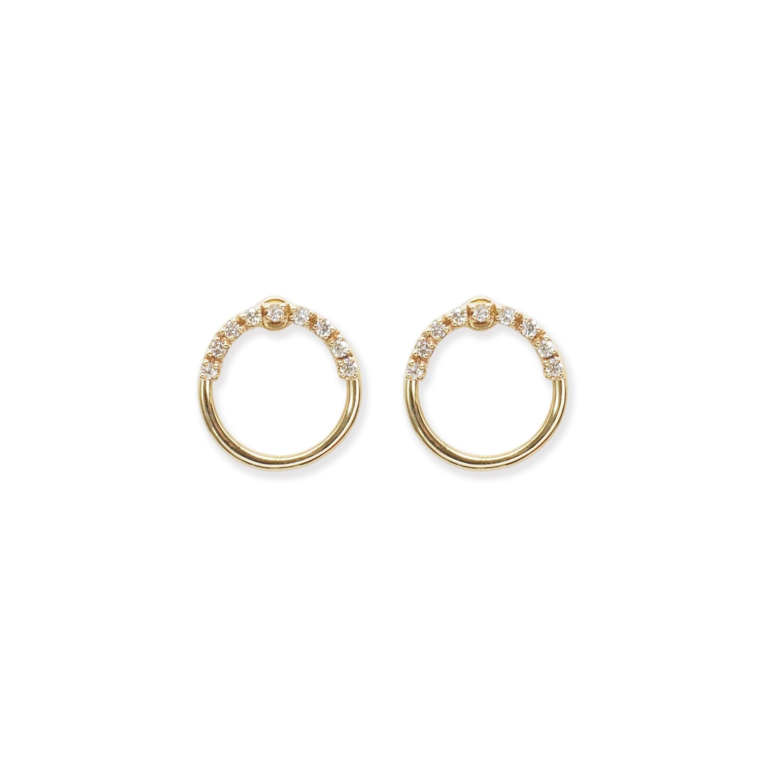 Diamond Circle Earring