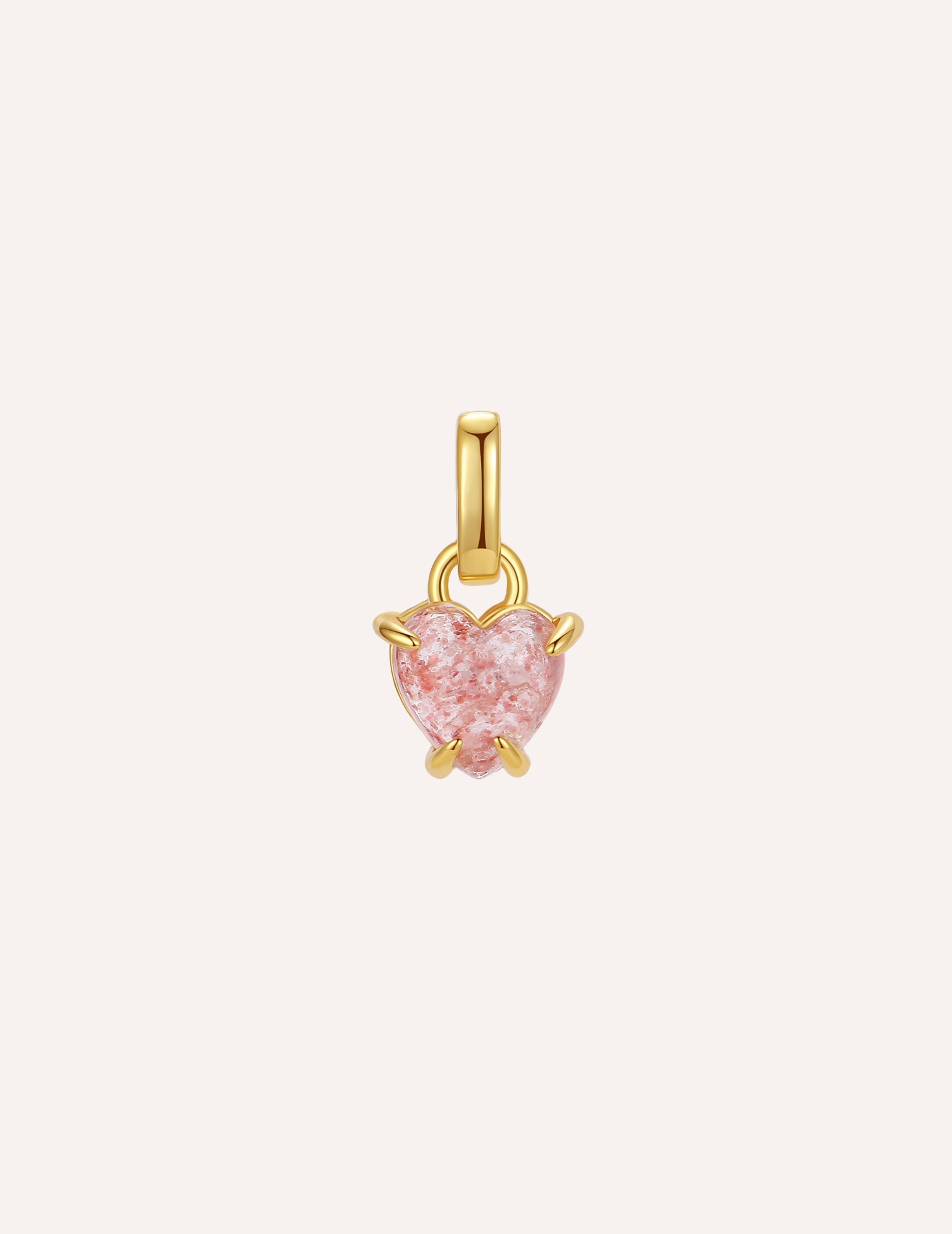 Pink Heart Charm｜粉色愛心吊墜