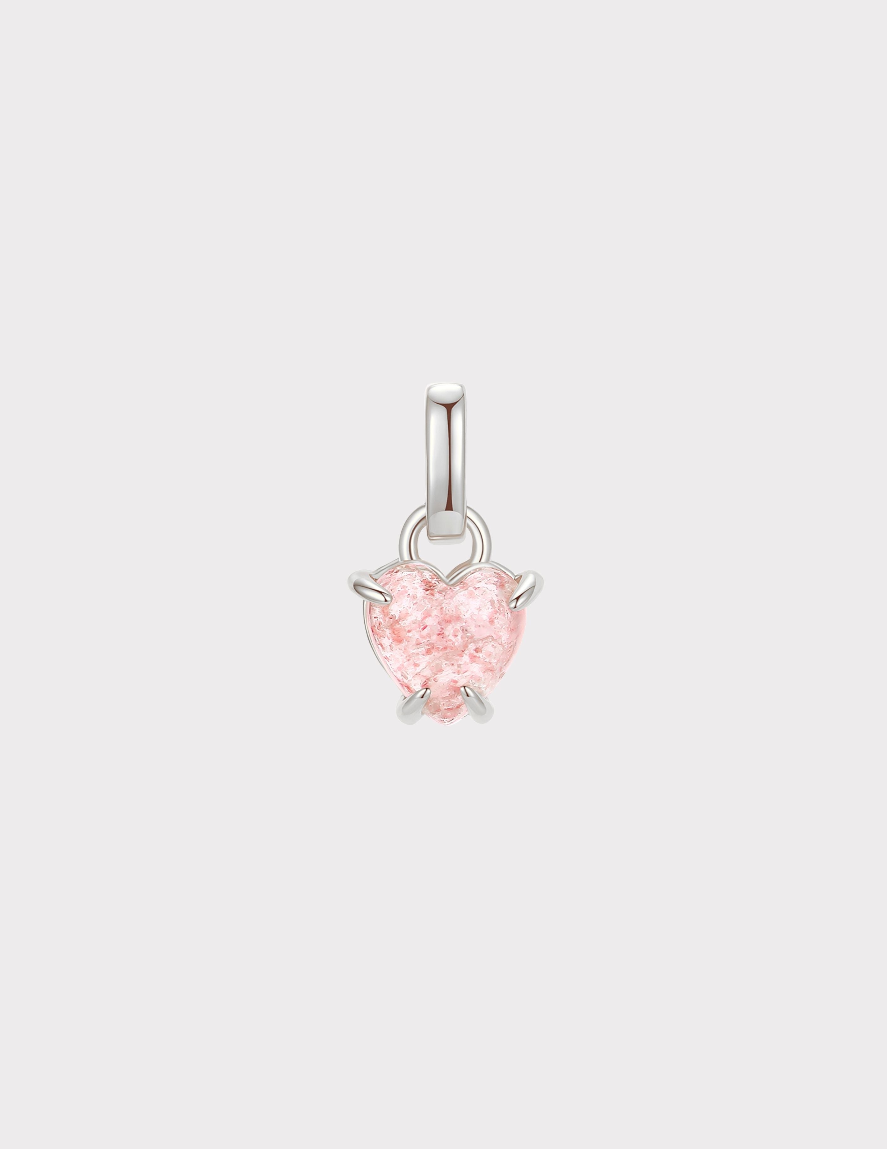 Pink Heart Charm｜粉色愛心吊墜
