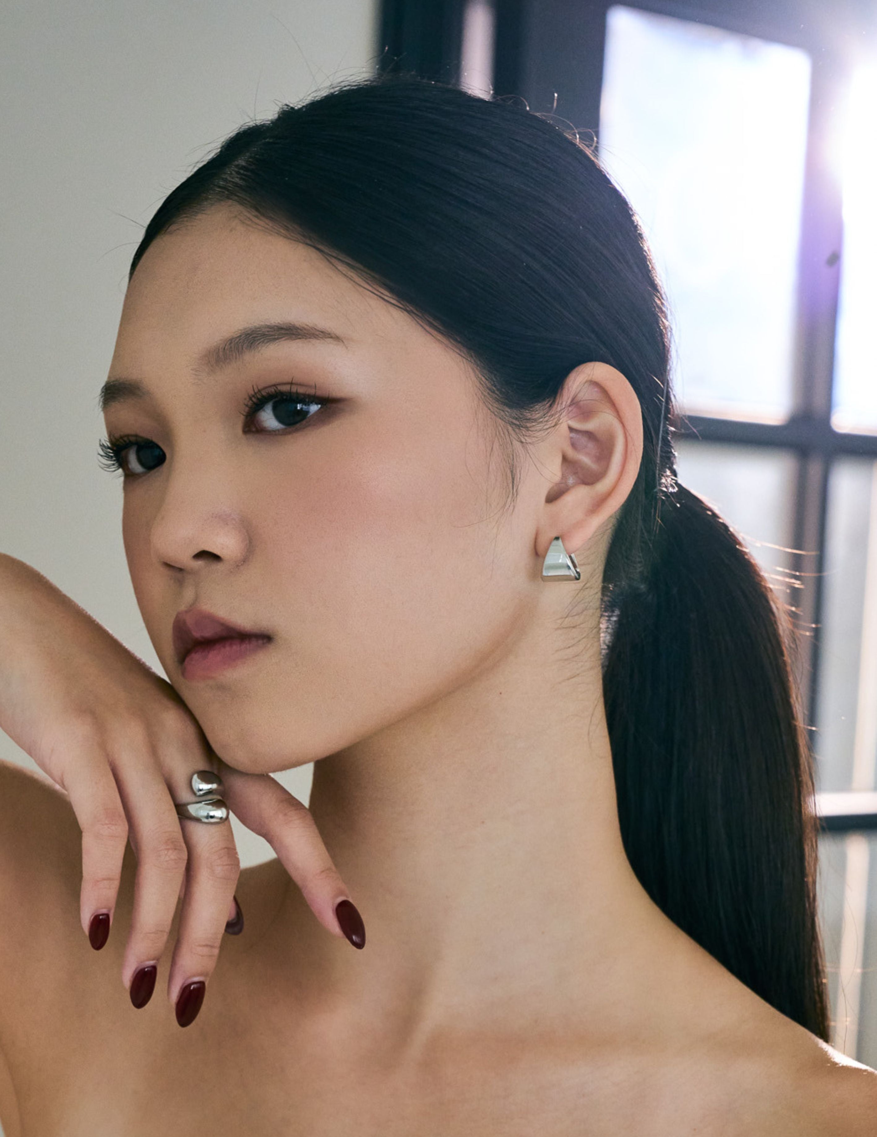 Delta Hoop Earring ｜Delta 圓環耳環