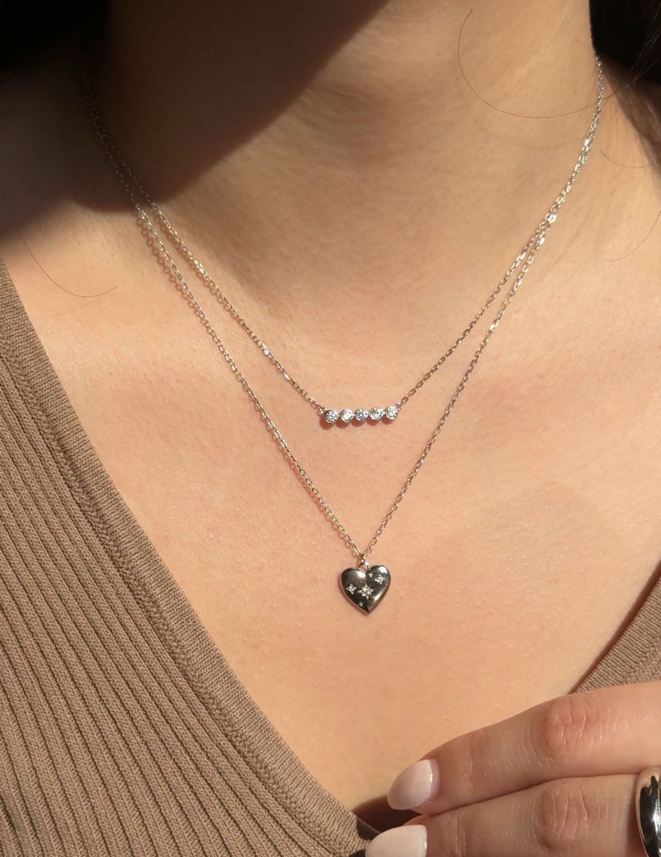 Star Heart Necklace｜愛星項鏈