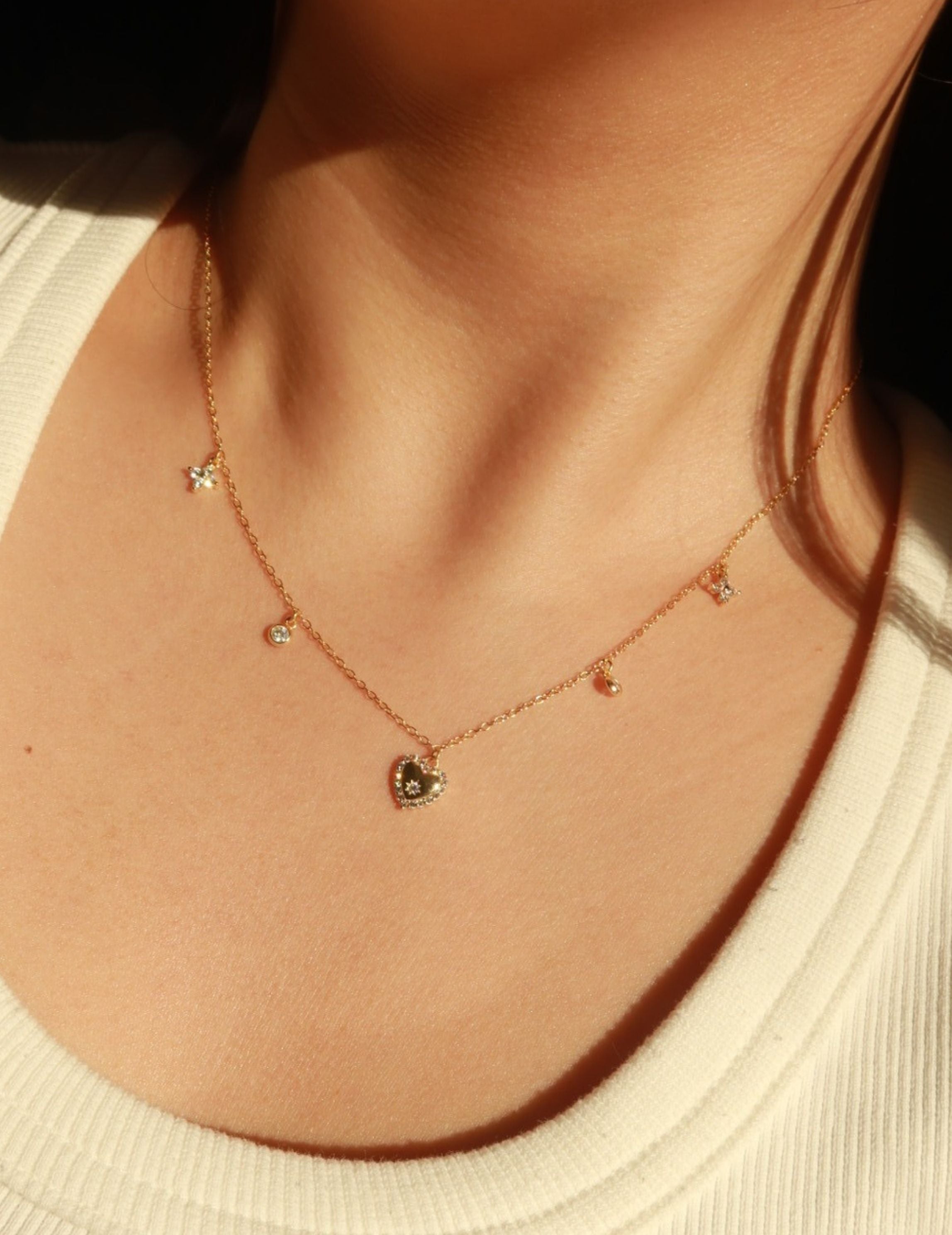 Celestial Heart Necklace ｜星願愛心項鍊